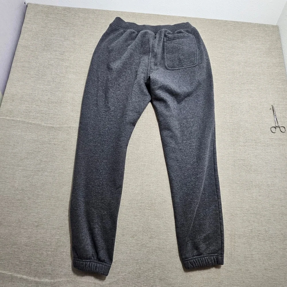 Duluth Trading Co Jogger Sweatpants‎ M x 32 Gray Logo Fleece Lined 44209